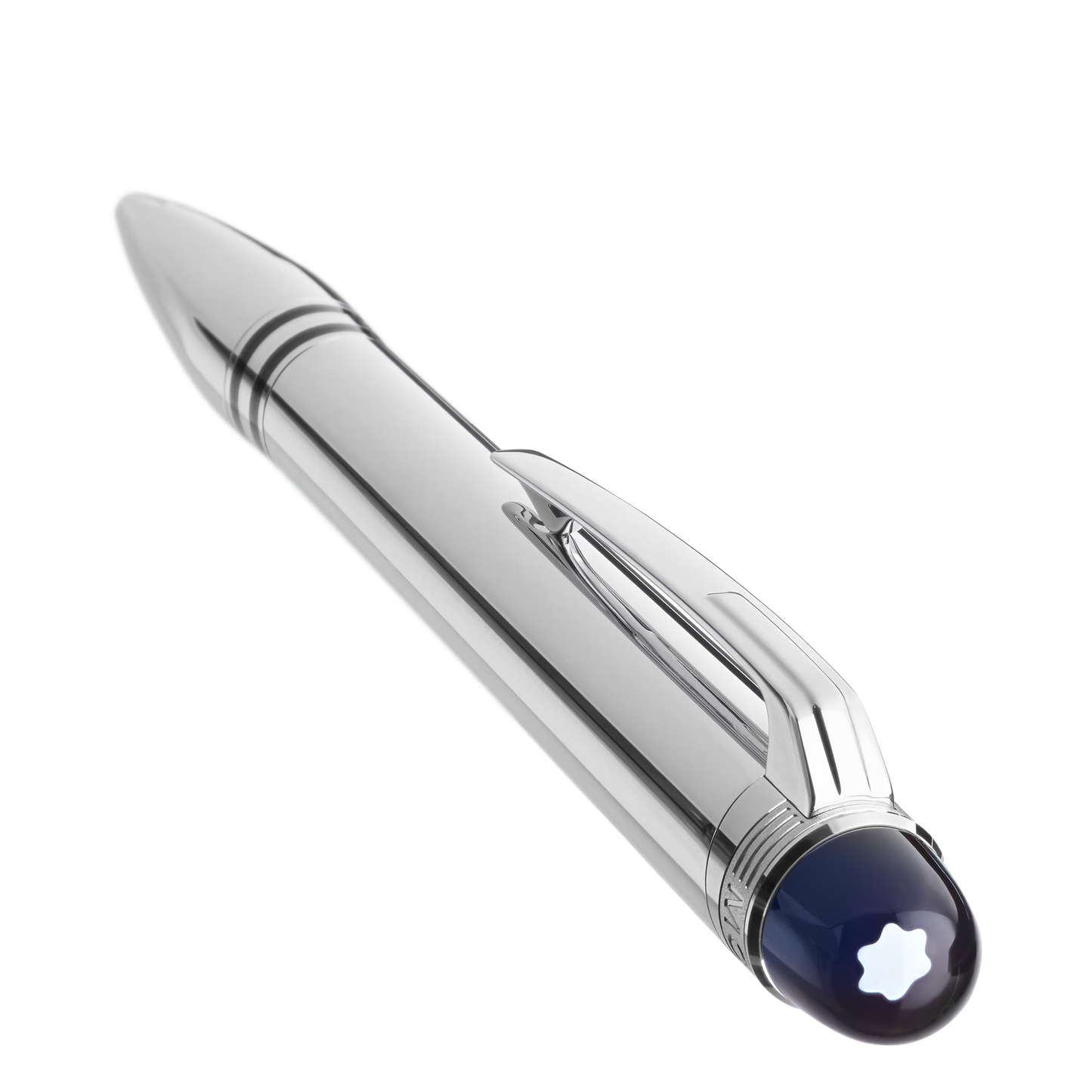 Montblanc StarWalker pen top cap featuring floating emblem in blue dome - Salam Luxury