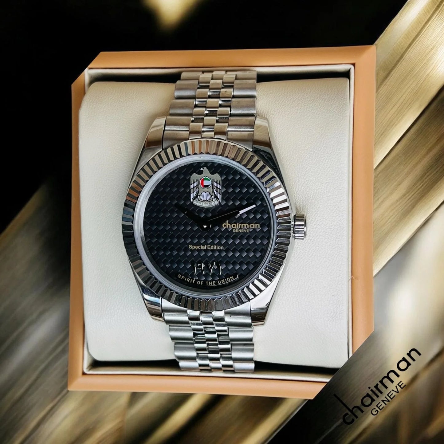 Chairman Geneve UAE Logo Watch For Men's 40mm