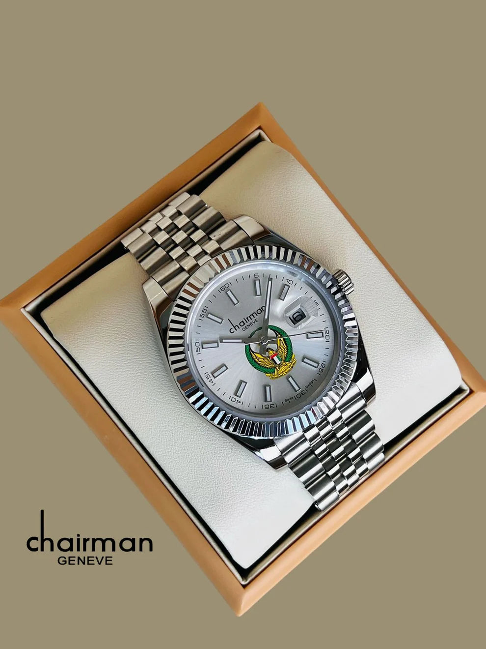 Chairman Geneve Army Logo Watch for Men's