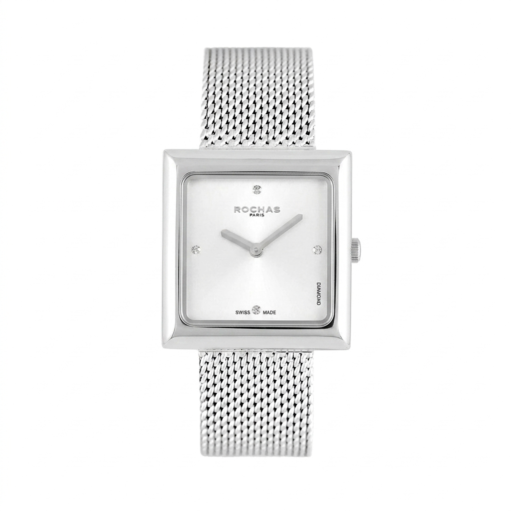 4 pcs diamond watch for ladies in silver and white dial on Salam Luxury UAE