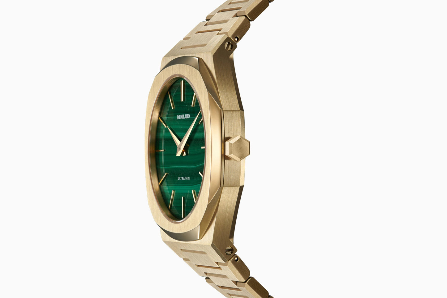 ساعة D1 Milano Ultrathin Quartz ذهبية من الستانلس ستيل 40 ملم
