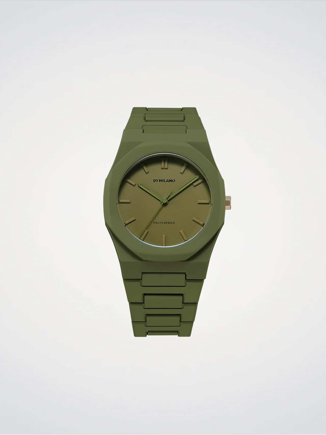Green watch with a matching band on a white background
Salam Luxury