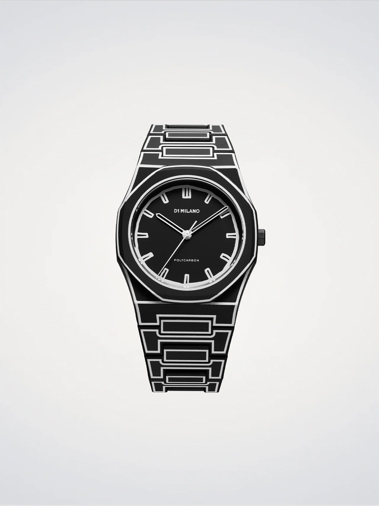 Black watch with a geometric design on a light gray background
Salam Luxury