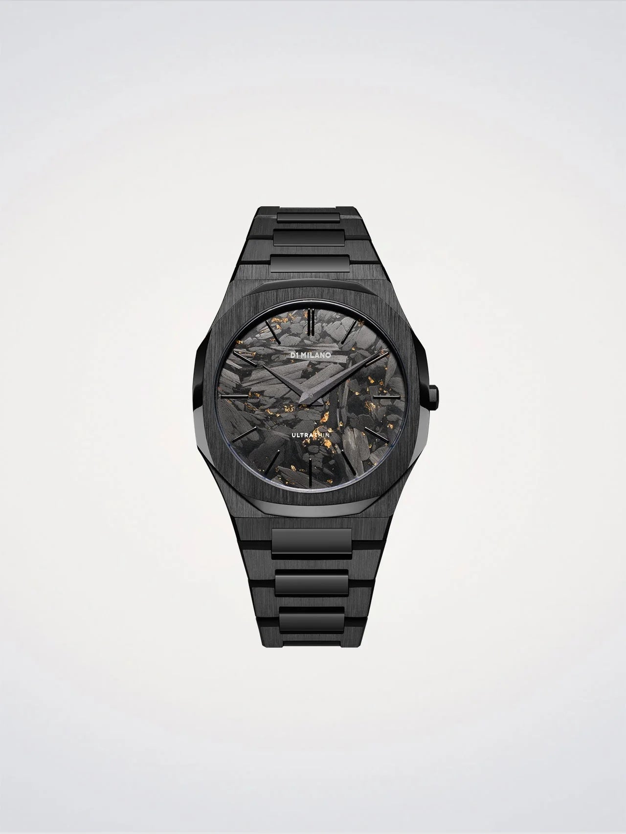 Black watch with a detailed face on a light gray background
Salam Luxury