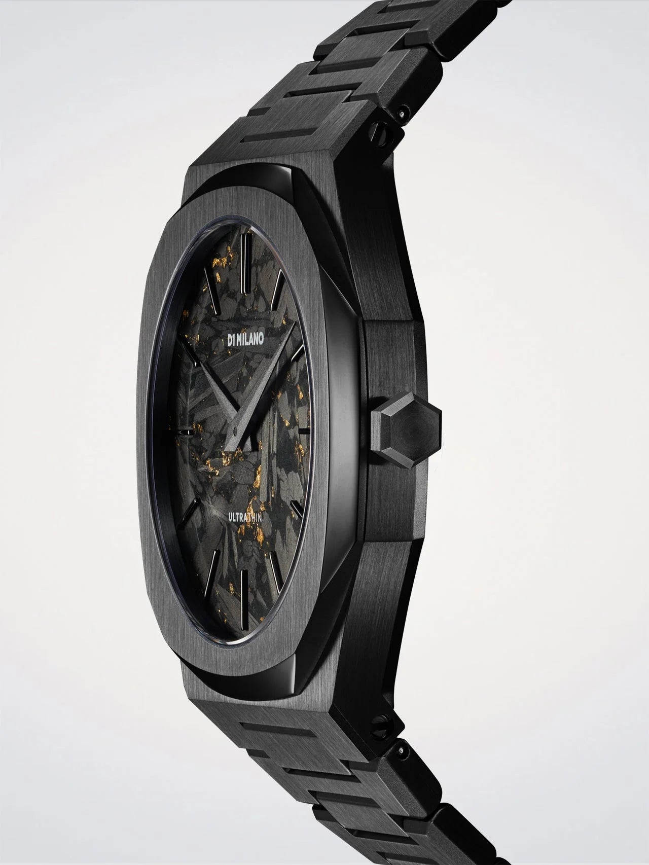 D1 Milano Watch Ultrathin Black DLC 40mm