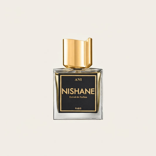 Nishane Ani Extrait de Parfum 100ml black label bottle with gold cap on Salam Luxury