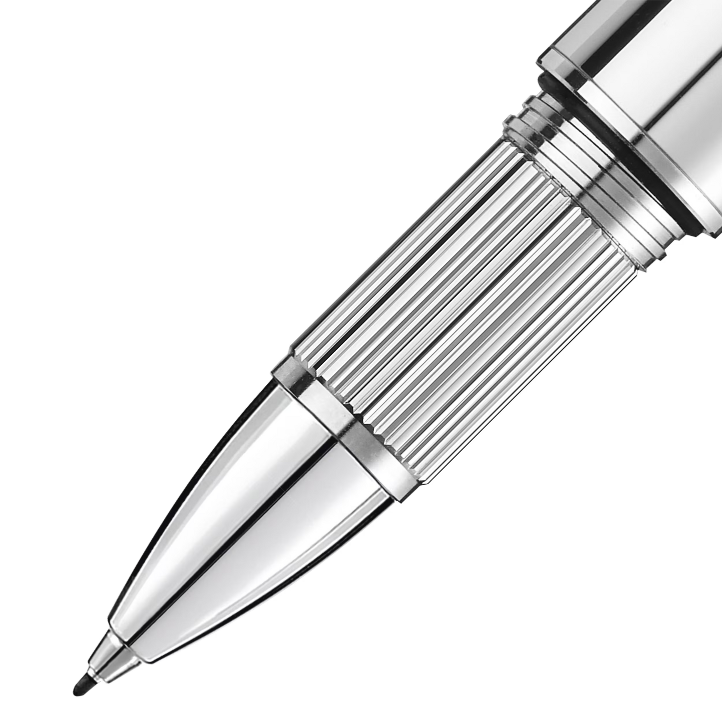 Close-up view of Montblanc StarWalker fineliner pen textured grip and tip - Salam Luxury