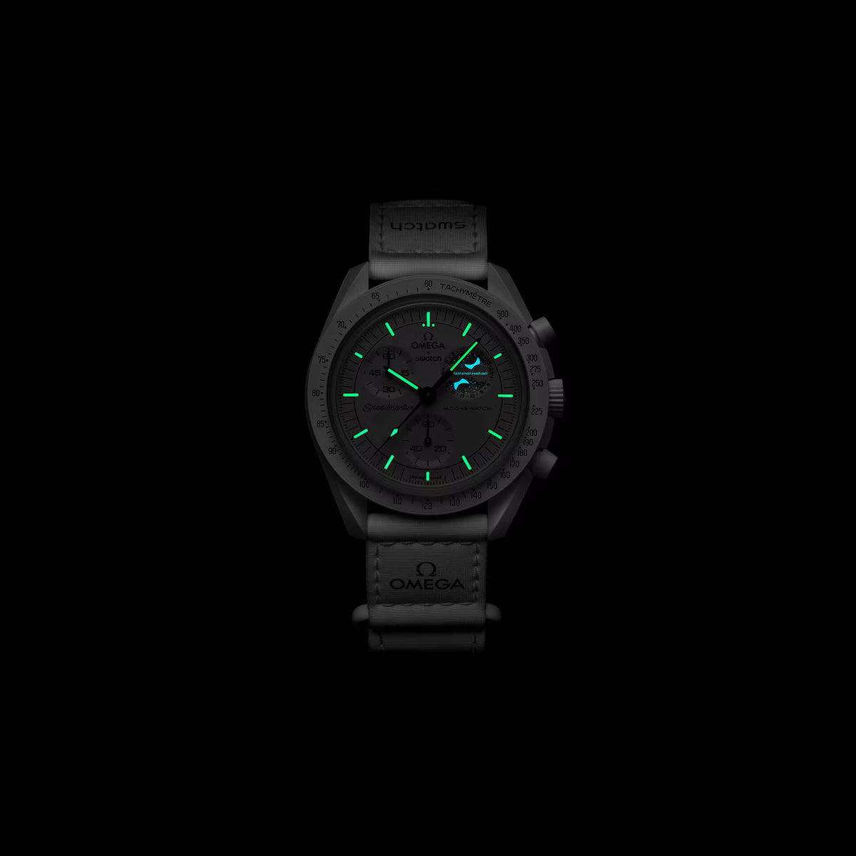 White | Luminous hands and indices glowing in the dark - SALAM LUXURY