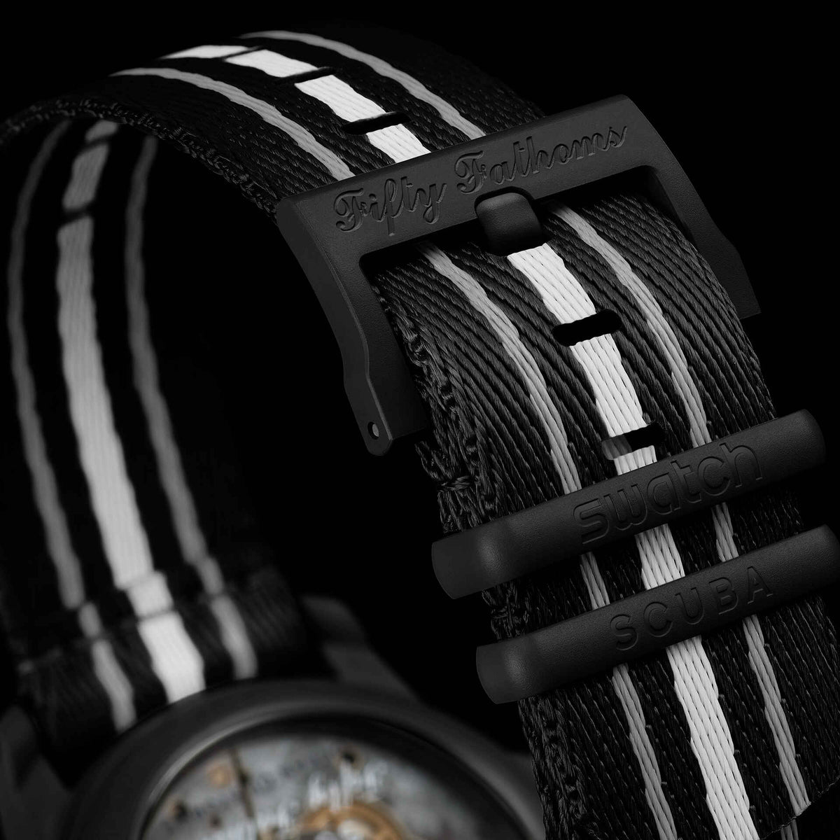Salam Luxury SO35B400 durable fabric NATO strap and secure loop design.