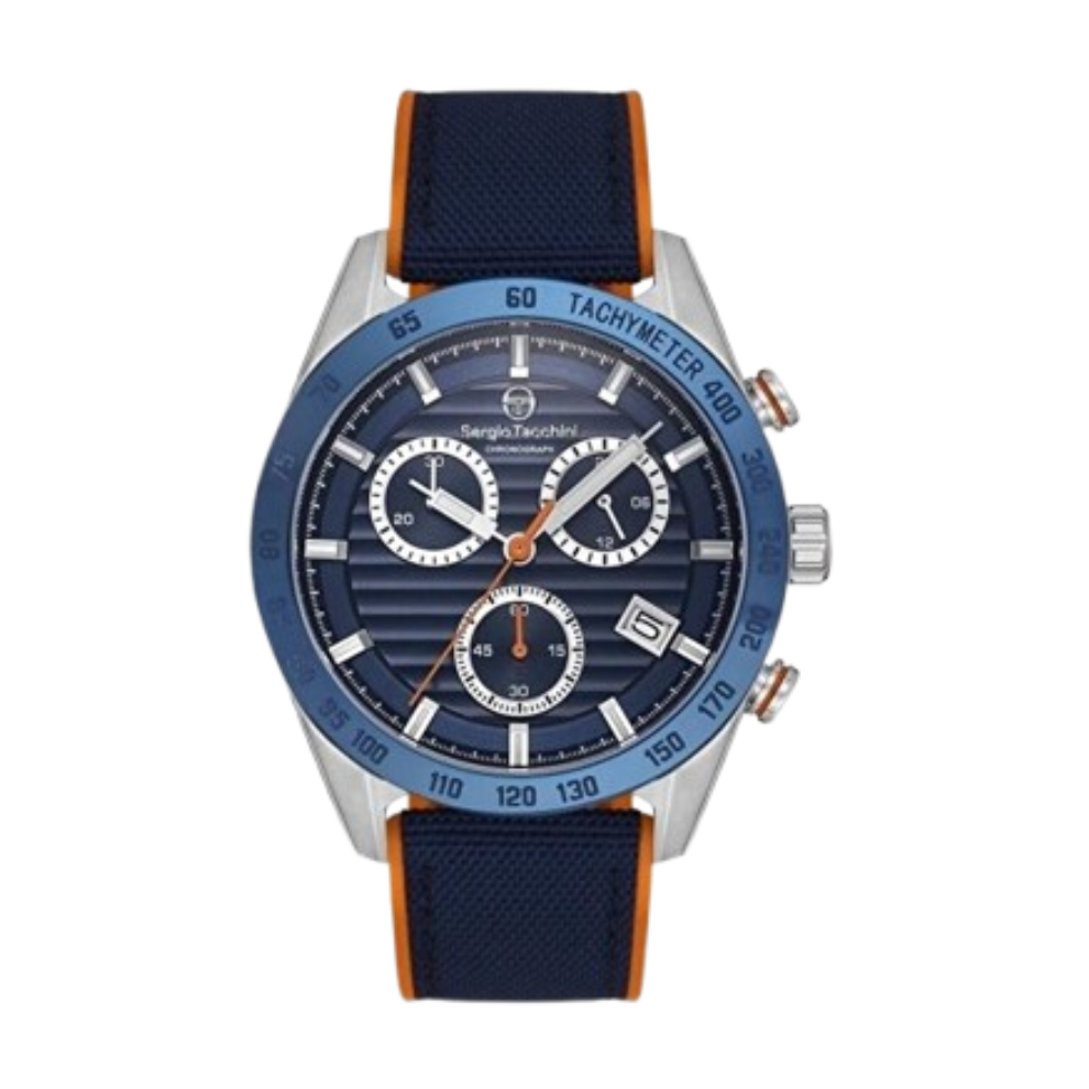 Watch with blue strap and face on a white background
Salam Luxury