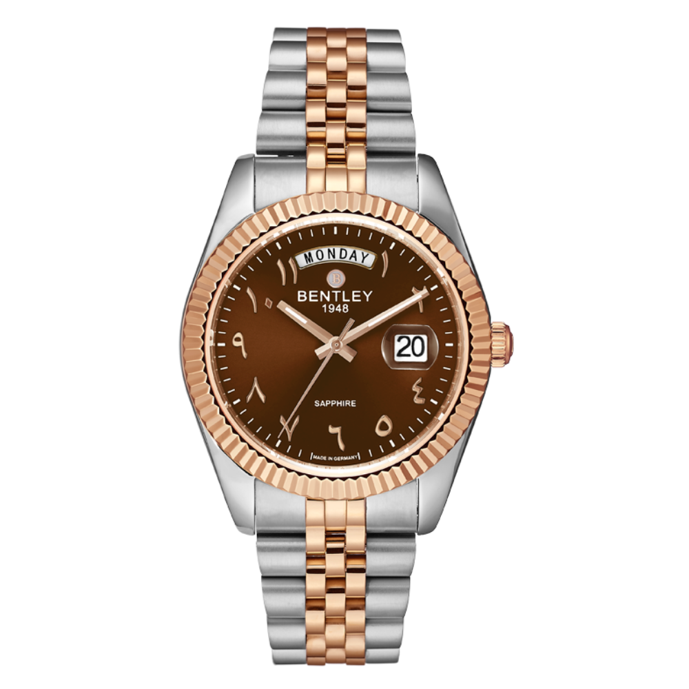 Bentley Arabic Dial Quartz For Men's 41mm - Made In Germany
