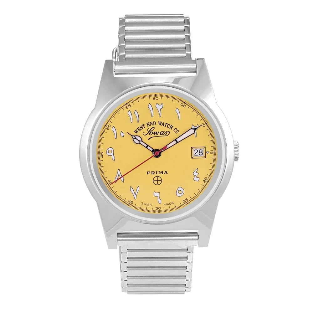 West End Watch Co Quartz Arabic Dial Men's Luxury Watch 38mm - Swiss Made