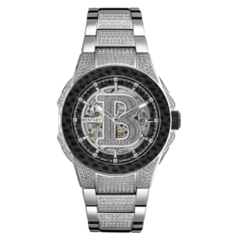 Luxury watch with intricate design and visible brand logo on a white background
Salam Luxury