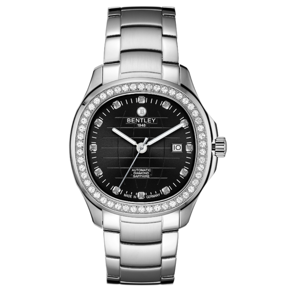 Black | Bentley watch with diamond-studded face on a white background
Salam Luxury