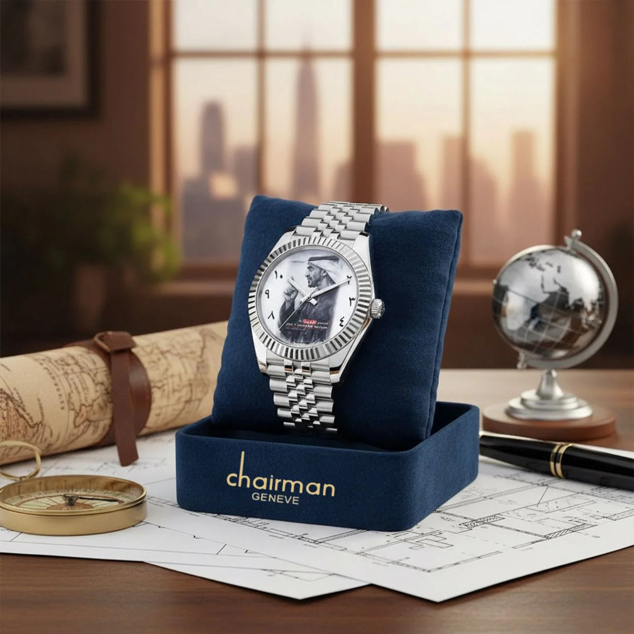 Chairman Geneve Sheikh muhammad Bin Zayed Watch on Salam Luxury