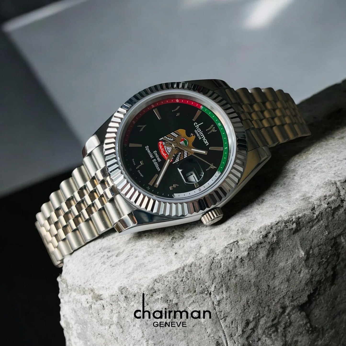 Chairman Geneve UAE Logo Watch For Men's 40mm