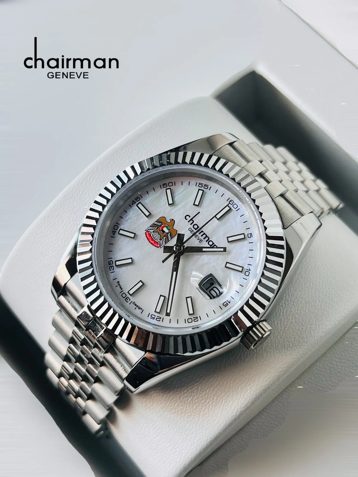 Chairman Geneve UAE Logo Watch For Men's 40mm