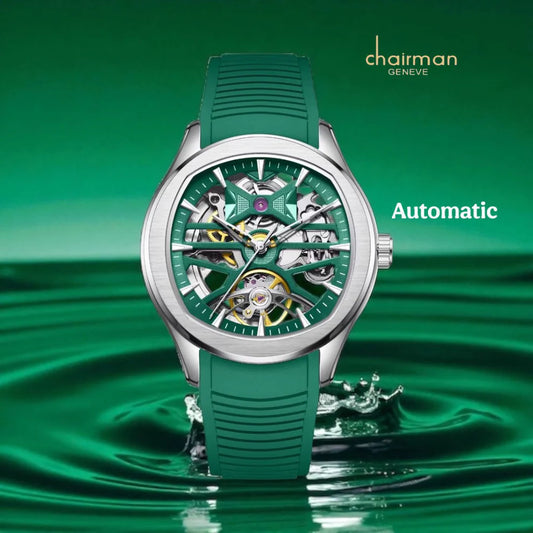 Chairman Geneve Skeleton Automatic Rubber For Men's