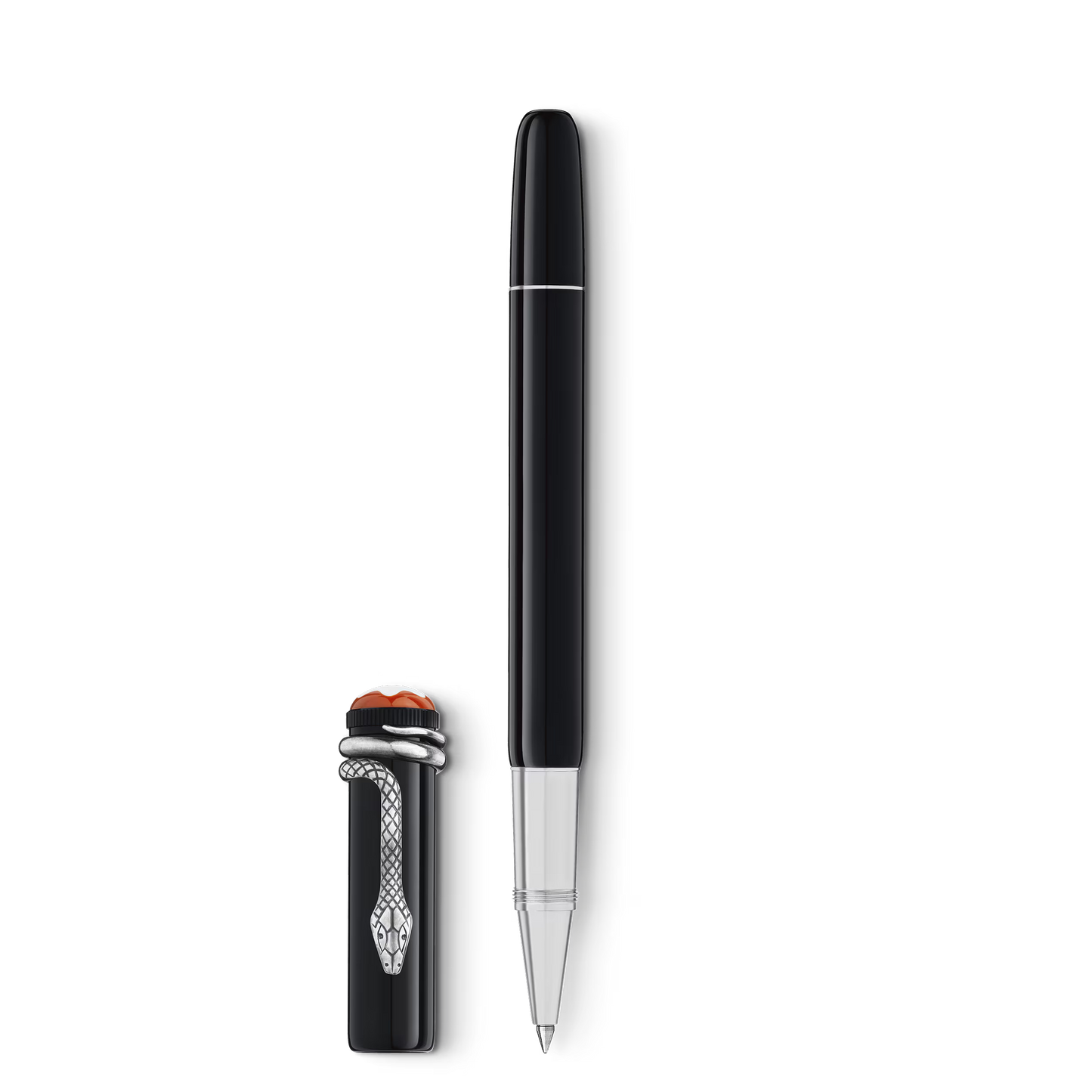 Montblanc Snake Edition pen with cap, ballpoint with white background Salam Luxury