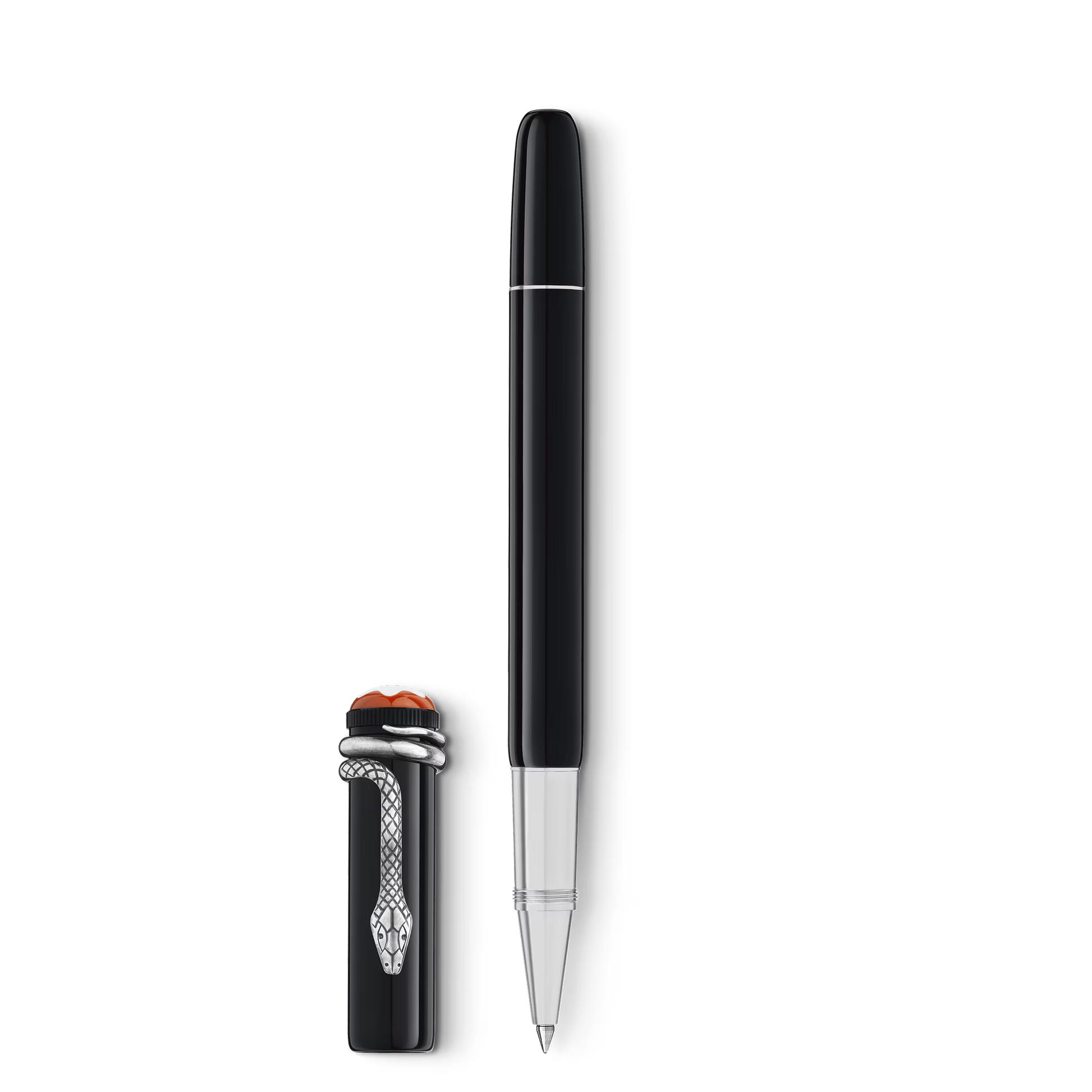 Montblanc Snake Edition pen with cap, ballpoint with white background Salam Luxury