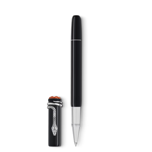 Montblanc Snake Edition pen with cap, ballpoint with white background Salam Luxury