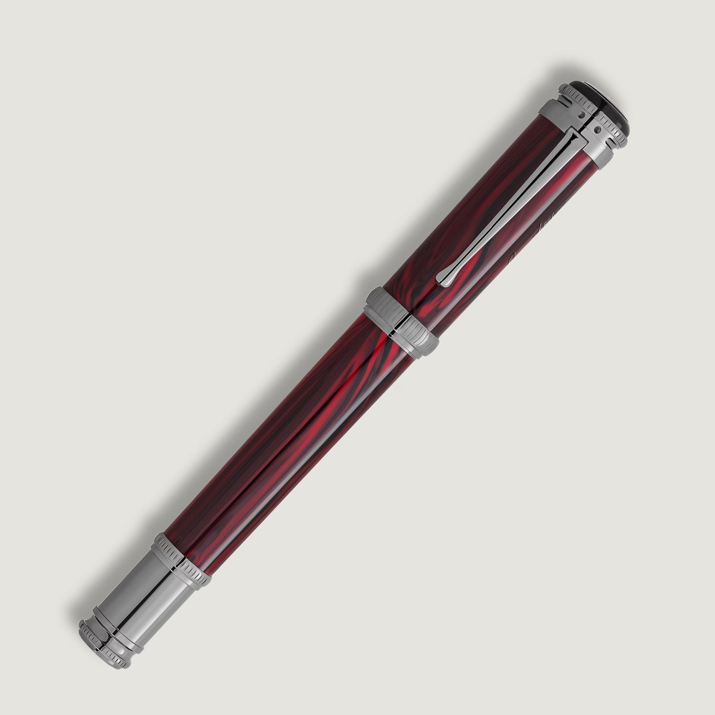 Limited edition Montblanc Bram Stoker rollerball luxury pen with cap on, curated by Salam Luxury.