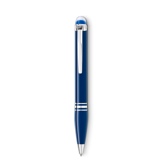 Blue | Montblanc StarWalker Blue Planet precious resin ballpoint pen in blue color variant available at Salam Luxury.