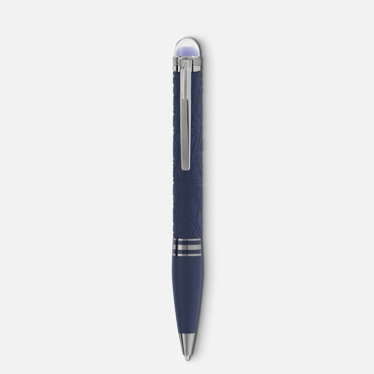 Montblanc Starwalker Space Blue Resin Ball Pen – Full View