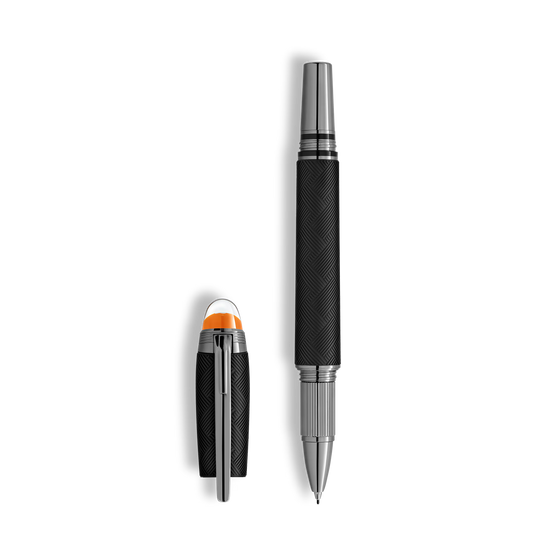 StarWalker Extreme luxury writing instrument with cap removed beside the pen, available online at Salam Luxury.