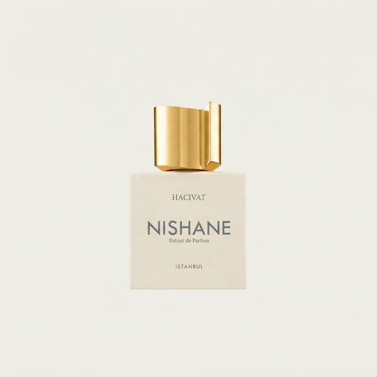 Nishane Hacivat Extrait de Parfum 100ml bottle with gold cap on Salam Luxury