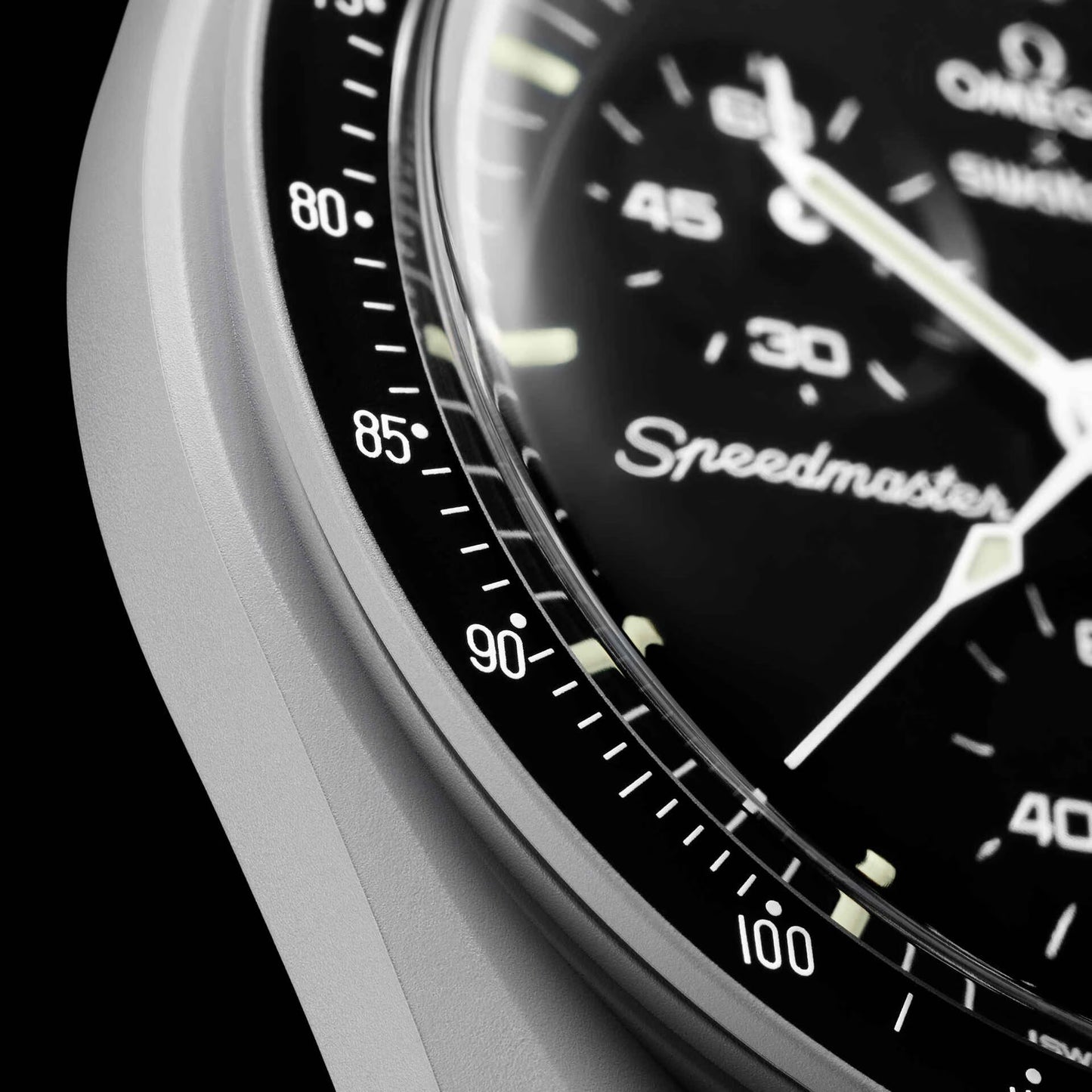 Omega x Swatch Mission to the Moon Black Velcro Strap - Salam Luxury