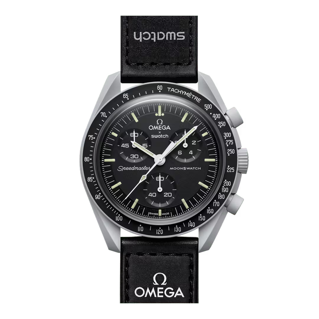 Omega x Swatch Speedmaster Tachymeter Bezel Close-up - Salam Luxury