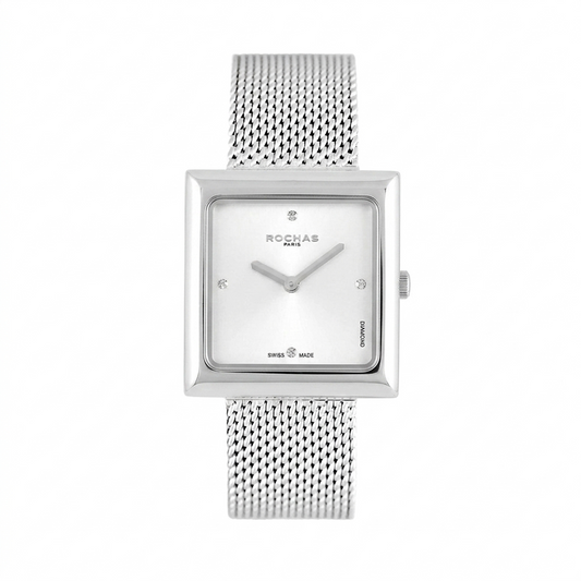 4 pcs diamond watch for ladies in silver and white dial on Salam Luxury UAE