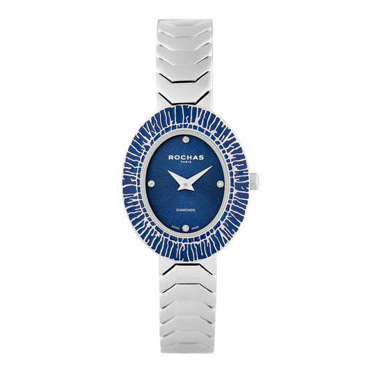 Watch with blue face and white band on a white background
Salam Luxury UAE