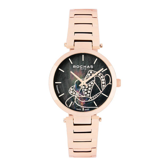 Rochas Paris 22 Pcs Diamond for Ladies watch 32mm - Swiss Made