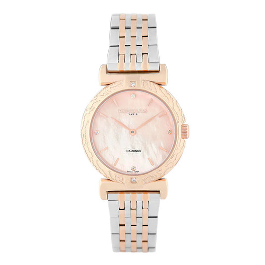 Pink| Rochas Paris Diamond Watch Salam Luxury UAE