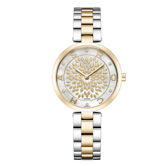 2 tone Rochas Watch ladies Salam Luxury UAE