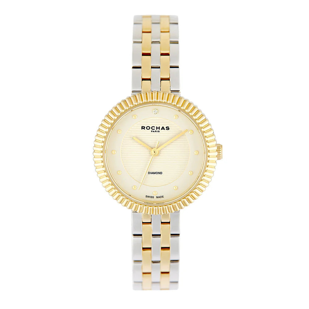 Rochas 1 piece diamond on dial for ladies, available on Salam Luxury 