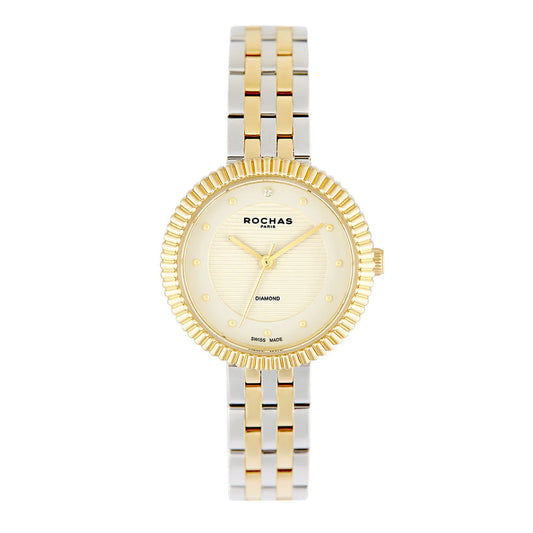 Rochas 1 piece diamond on dial for ladies, available on Salam Luxury 