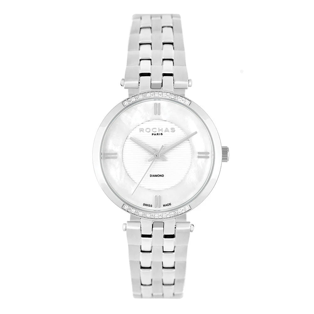 Rochas White diamond watch on Salam Luxury
