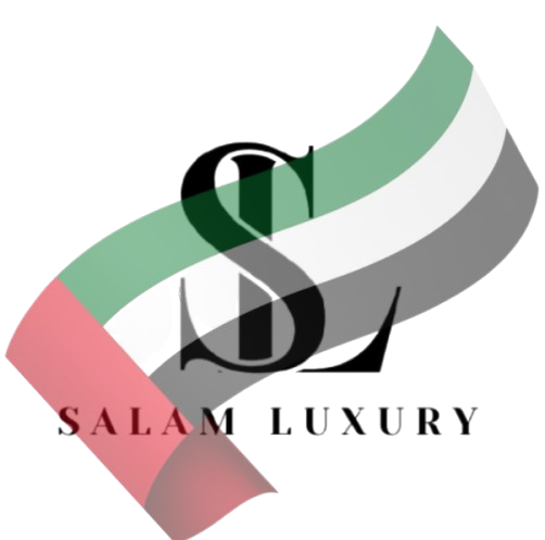 Salam Luxury logo with colorful design elements on a white background