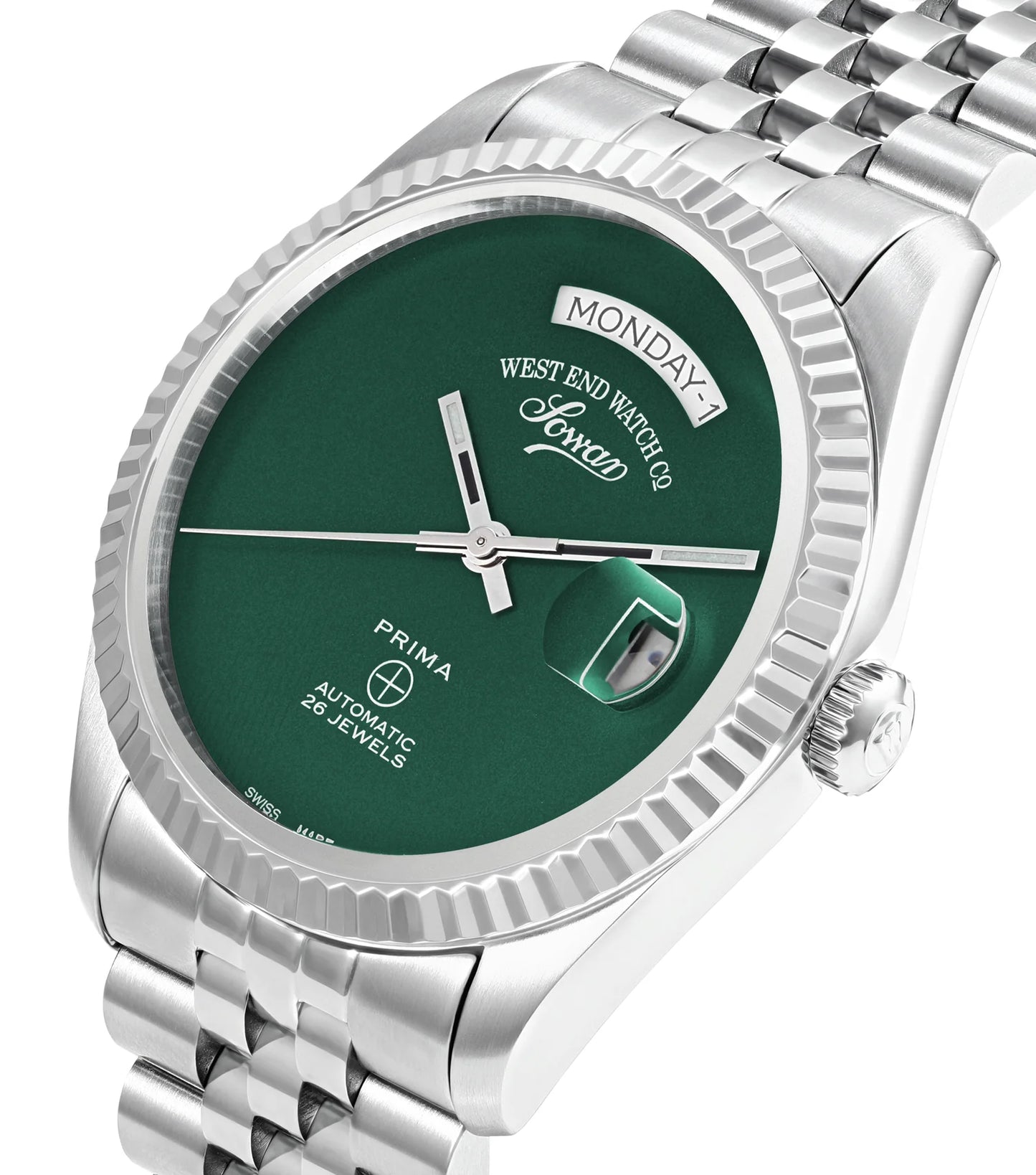 West End Automatic Men's Watch 41mm, Day and Date, Green Dial Limited Edition